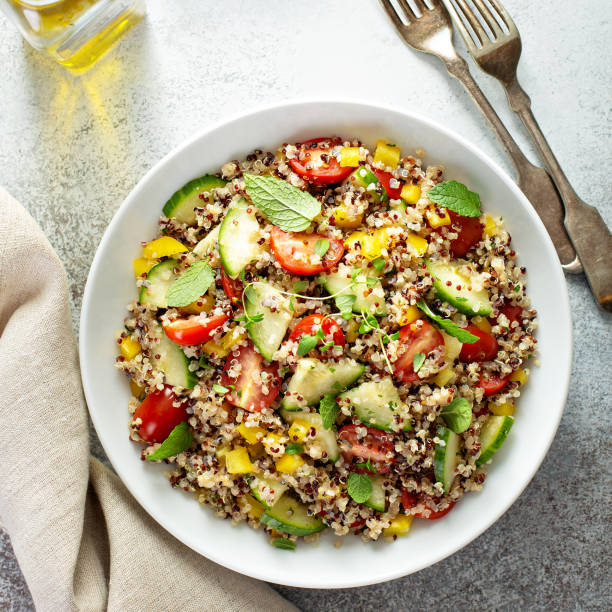 istock Fresh quinoa tabbouleh salad 1194739815
