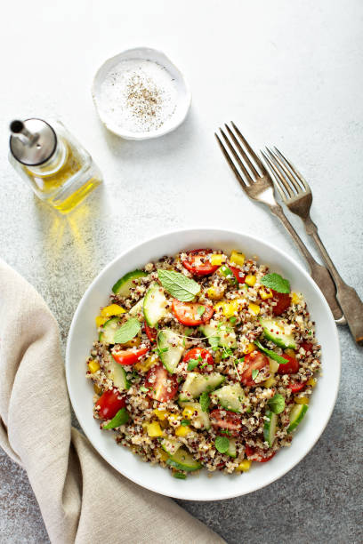 istock Fresh quinoa tabbouleh salad 1194739820