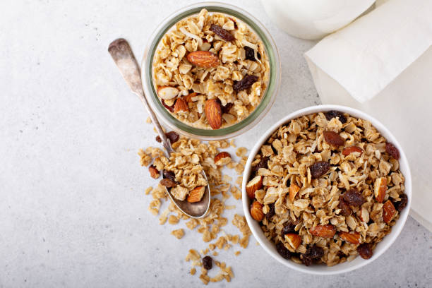 istock Homemade granola with coconut and almonds 1194739866