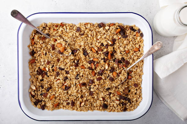 istock Homemade granola with coconut and almonds 1194739872