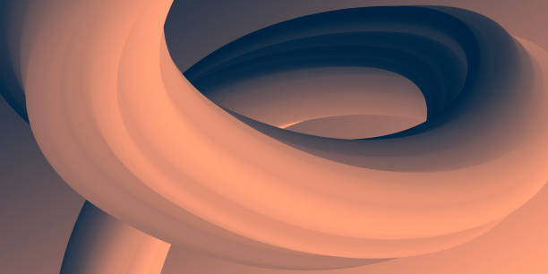 ilustrações, clipart, desenhos animados e ícones de projeto abstrato fluido no fundo do gradiente marrom - abstract backgrounds brown flowing