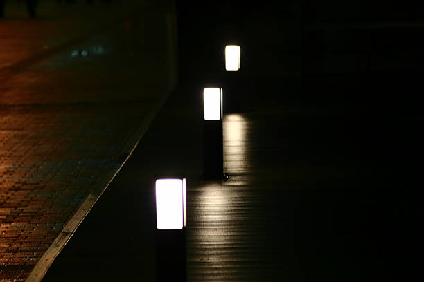 istock bright lights outside on a rainy night 1194742787