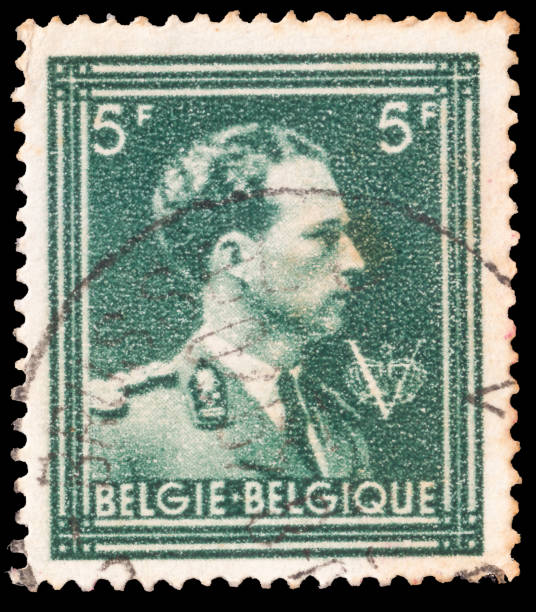 istock Postage stamp printed in Belgium shows King Leopold III Type 