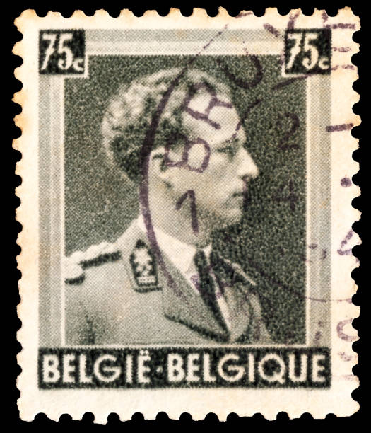 istock Postage stamp printed in Belgium shows King Leopold III Type 