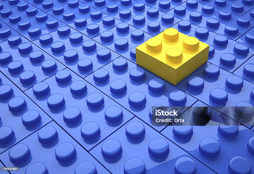 Plastic blocks  Concepts Stock Photo