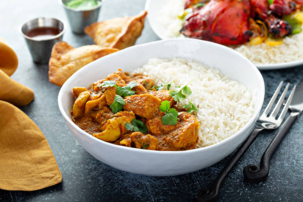 istock Chicken curry with jasmine rice 1194750261