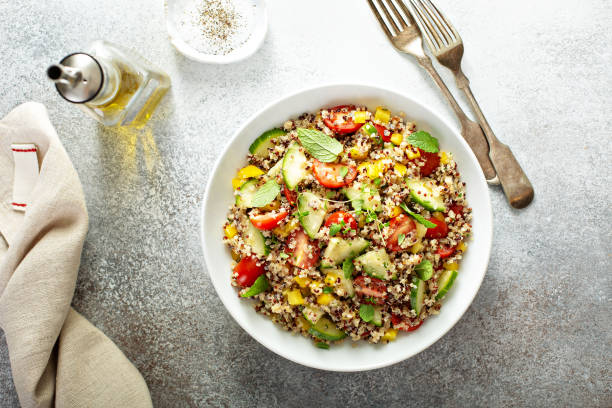 istock Fresh quinoa tabbouleh salad 1194750269