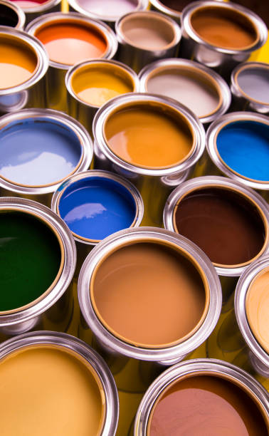 istock Tin metal cans, Painting background 1194757252