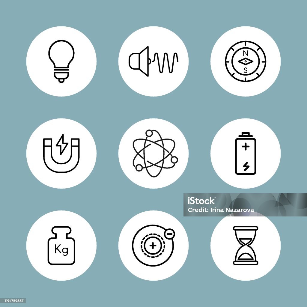 Fysicist Icon Physicist Stock Illustration - Download Image Now - Atom, Battery ...