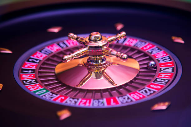istock Roulette wheel running in a casino 1194760213