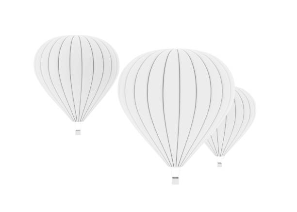 istock Hot air balloon. Isolated on the white background 1194761594