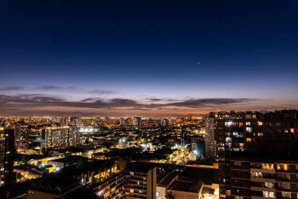 istock Santiago de Chile downtown at twilight 1194761693