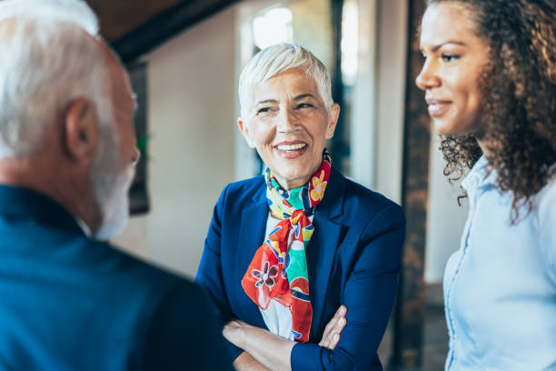 istock Business people having casual conversation 1194761811