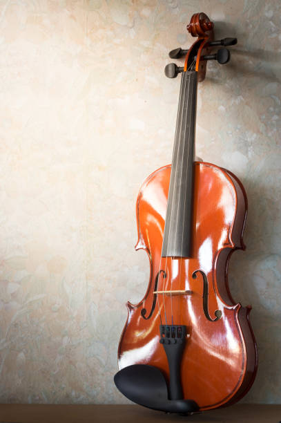 istock Still life wooden violin on table. 1194766661