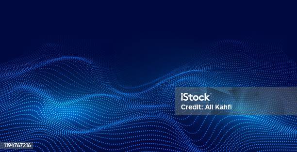Abstract Particle Technology Background Stock Illustration - Download Image Now - Backgrounds, Technology, Abstract