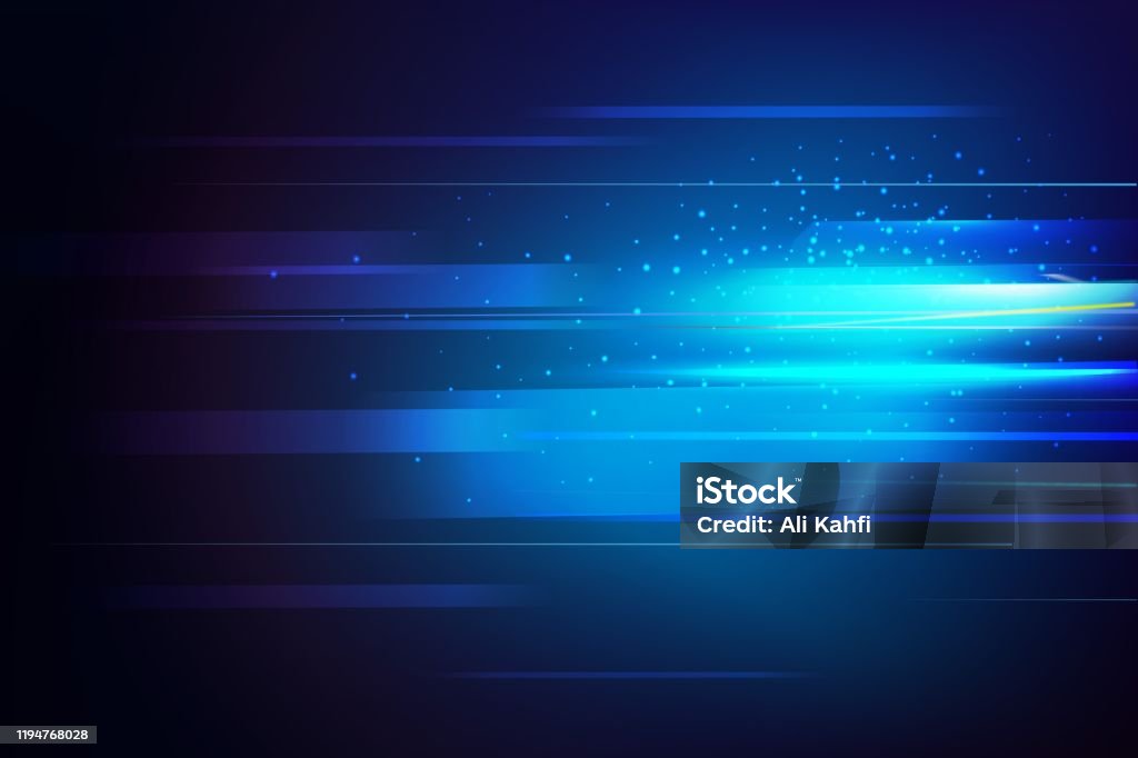 Light Speed Motion Technology Background Stock Illustration - Download ...