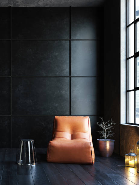 istock Living room interior in loft, industrial style 1194769290