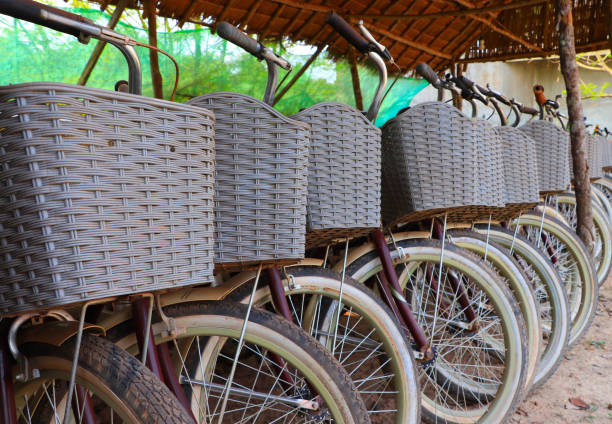 istock Bicycles parking in line at parking area 1194772930