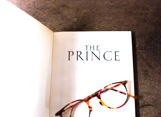 istock Open Book, Title Page: THE PRINCE  (With Tortoise Shell Eyeglasses) 1194777738