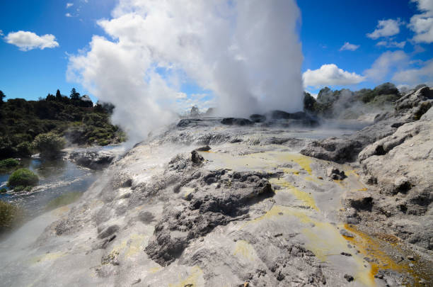 istock Geothermal area in Rotorua - Te Puia 1194779235
