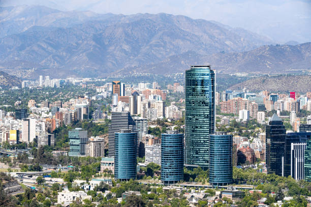 istock Santiago Financial District from San Cristobal Hill 1194780876