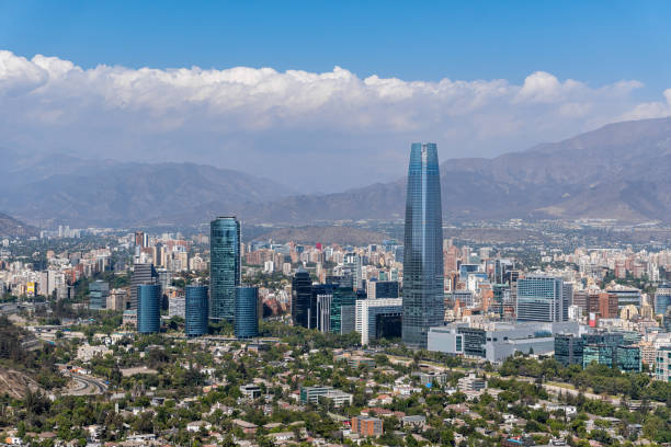 istock Santiago Financial District from San Cristobal Hill 1194780879