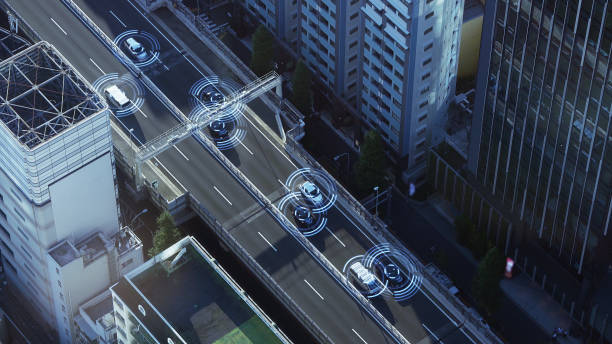 istock Automotive sensing system concept. Autonomous car. Driver assistant system. Adaptive cruise control. 1194791782