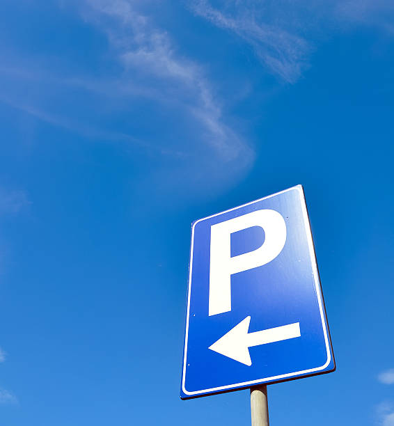 istock Parking signal over a blue sky 119479306