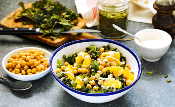 istock Kale, orange and chickpeas salad 1194794334