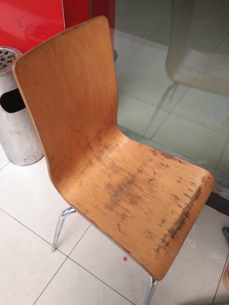 istock chairs with iron frames and wooden boards 1194796097