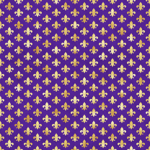 mardi gras nahtlose muster - mardi gras backgrounds fleur de lys symbol stock-grafiken, -clipart, -cartoons und -symbole