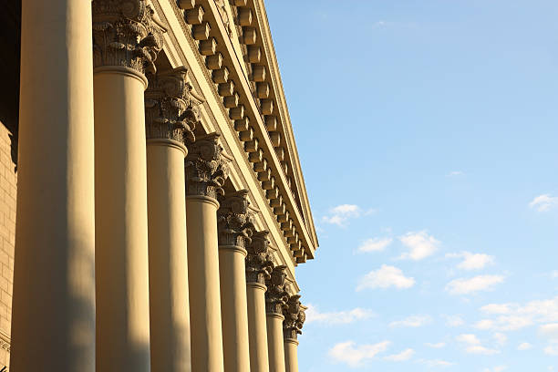 istock Facade of a building with columns 119480008