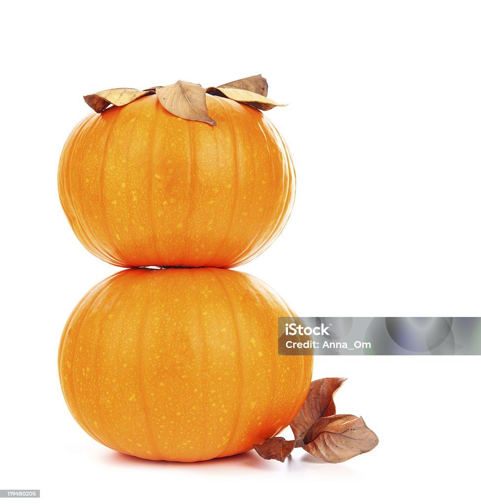 Due pumpkins - Foto stock royalty-free di Arancione