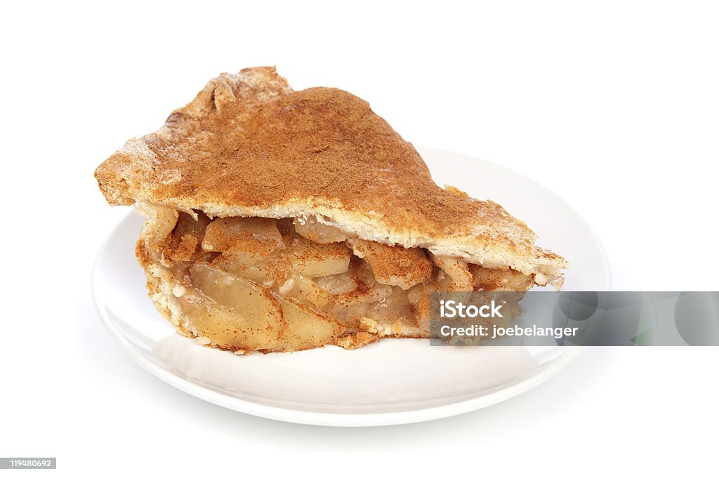 Tranche de tarte aux pommes - Photo de Tourte aux pommes libre de droits