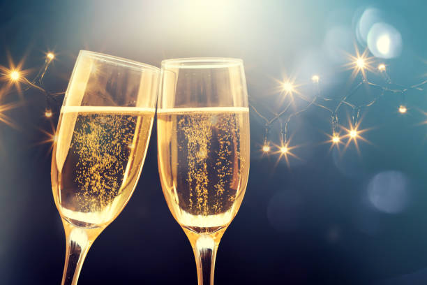 istock New Year with champagne. 1194816219