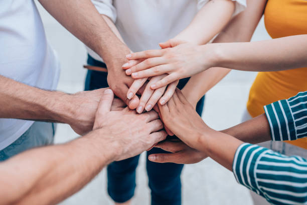 istock Group of friends showing unity 1194817238