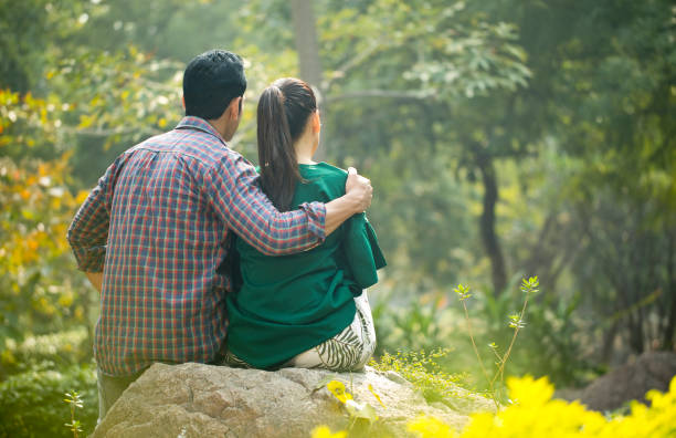istock Couple admiring view at park 1194826993