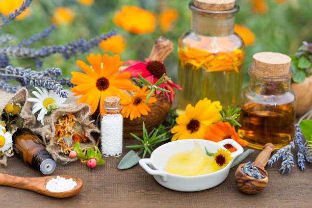 istock homeopathic medicine on wooden table 1194829013