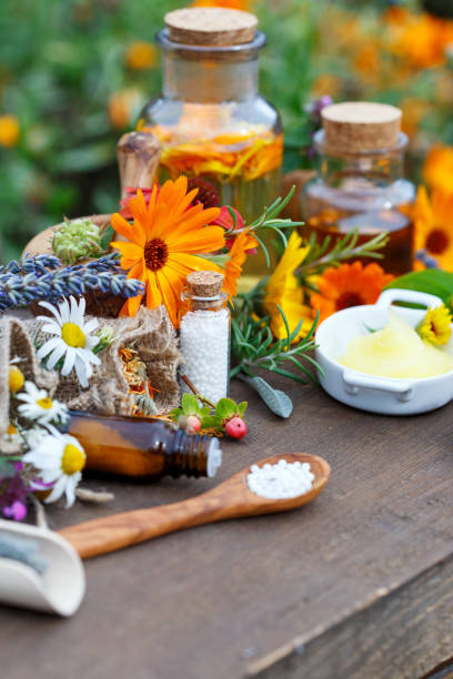 istock homeopathic medicine on wooden table 1194829051