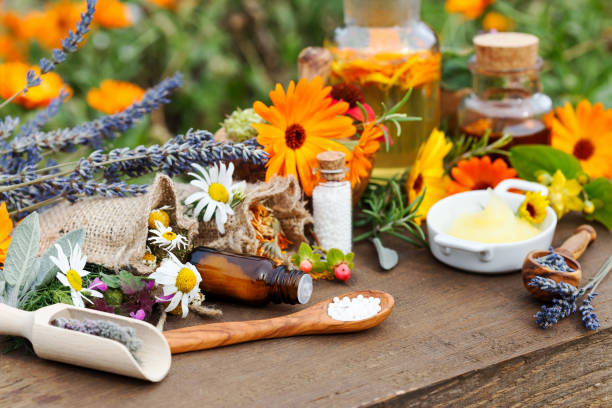 istock homeopathic medicine on wooden table 1194829196