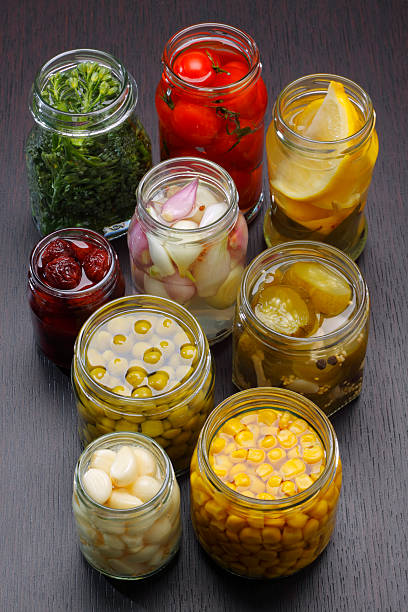 istock Jars with various preserved food 119483569