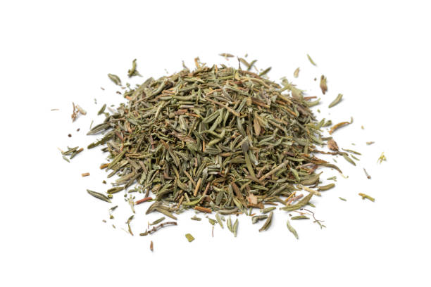 istock Heap of dried thyme leaves 1194836130