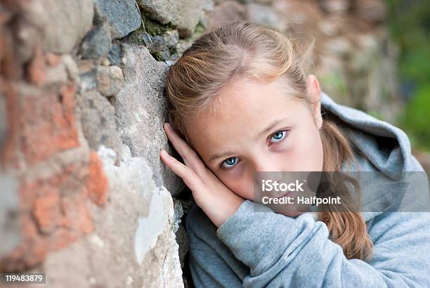 Sad Child Stock Photo - Download Image Now - Poverty, Child, Teenage Girls