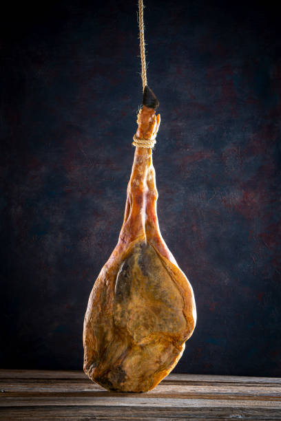 Iberian ham Iberic ham leg hanged black hoof