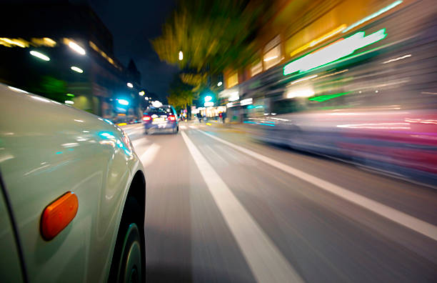 istock A car in motion on a city street 119484367