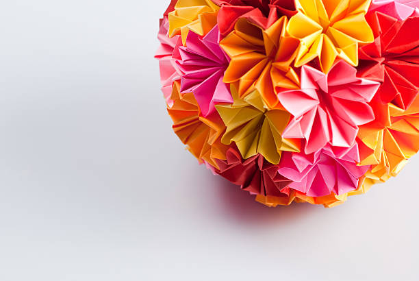 istock Origami kusudama flower 119484449