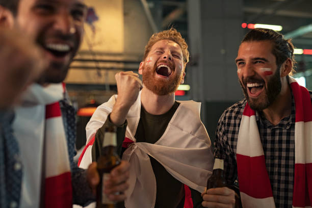 istock Friends celebrating victory in bar 1194844722