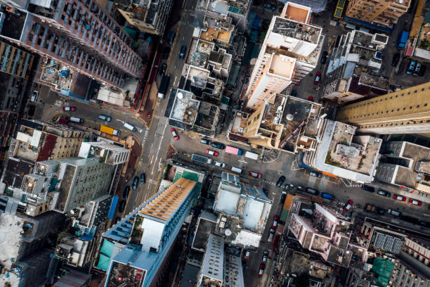 istock Drone view of Hong Kong skyline, Kowloon District 1194849698