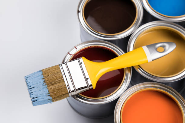 istock Paint can with a paintbrush 1194851710