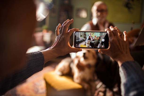 Senior Couple taking a Picture